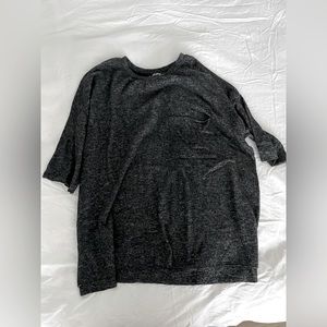 Dark Heather Grey, 3/4 Sleeve Sweater